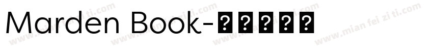 Marden Book字体转换